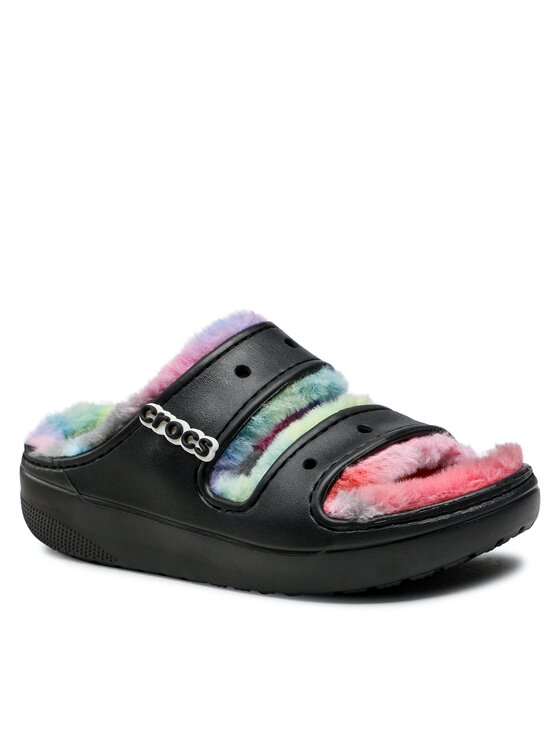 

Шлепанцы Classiccozzzy Spraydyesandal 208046 Crocs Черный 37,5 EU, Classiccozzzy Spraydyesandal 208046