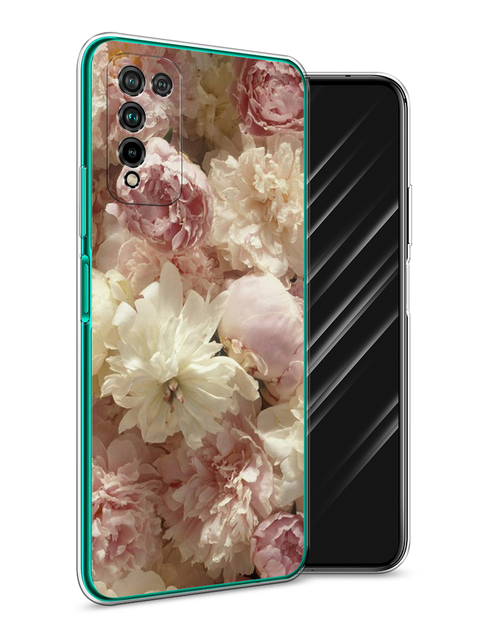 

Чехол Awog на Honor 10X Lite "Пионы светлые", Бежевый;коричневый, 6104650-8