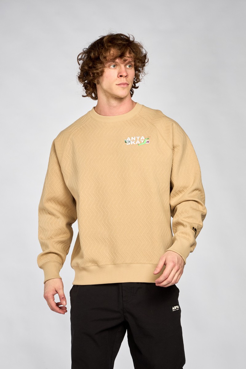 

Свитшот мужской Anta 852418714 SKATE JACQUARD коричневый M, 852418714 SKATE JACQUARD