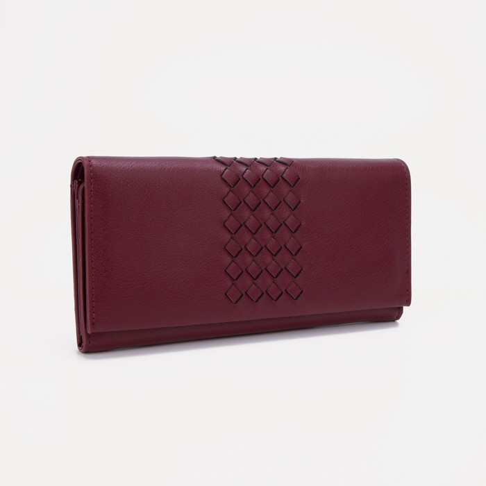 

Кошелек женский NoBrand 7751685, бордовый, 7751685