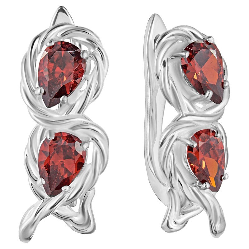 

Серьги из серебра с кристаллом ювелирным LAZURIT-ONLINE 8307AG, 8307AG