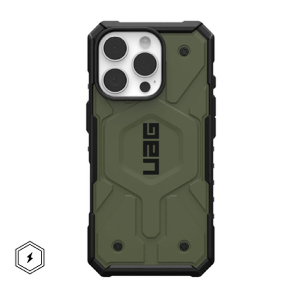 

Чехол UAG Pathfinder Magsafe для iPhone 16 Pro 6.3"оливковый (Olive Drab) 114468117272, Зеленый, Pathfinder Magsafe