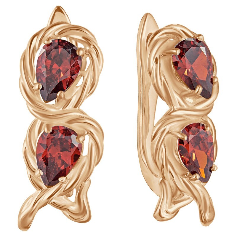 

Серьги из серебра с кристаллом ювелирным LAZURIT-ONLINE 8307PG, 8307PG
