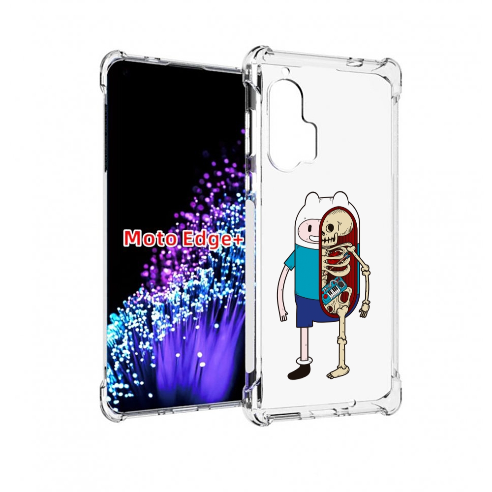 

Чехол MyPads Финн скелет для Motorola Edge+ Plus, Прозрачный, Tocco