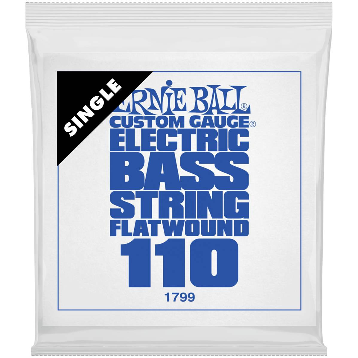 

ERNIE BALL Струна одиночная для бас-гитары 1799 Flatwound .110 ERNIE BALL
