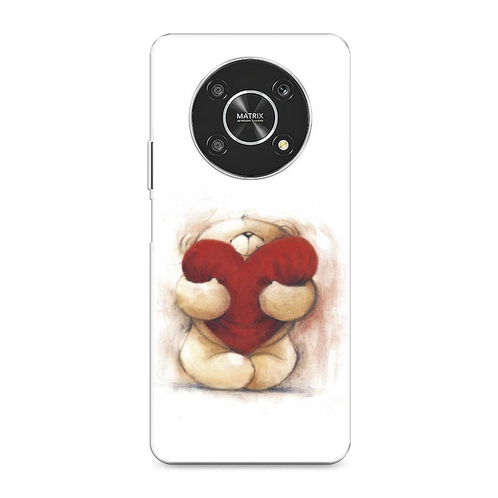

Чехол Awog на Honor X9 4G/Magic4 Lite 4G "Мишка с сердцем 1", Разноцветный, 6108650-6