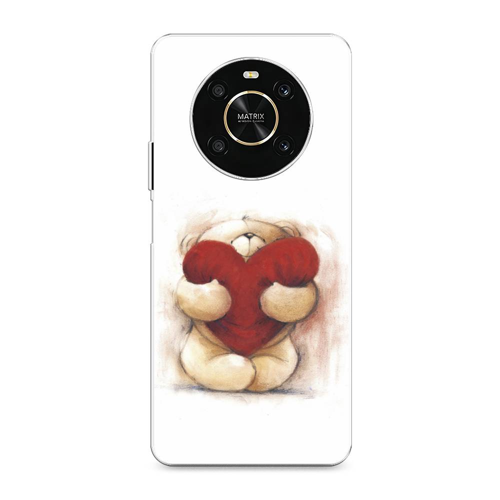 

Чехол Awog на Honor X9 4G/Magic4 Lite 4G "Мишка с сердцем 1", Разноцветный, 6108150-6