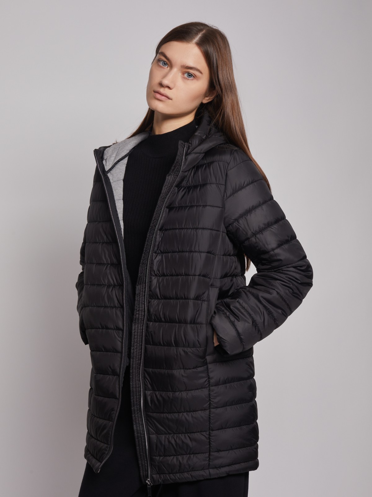 Пальто женское Zolla 022335212024 черное XL