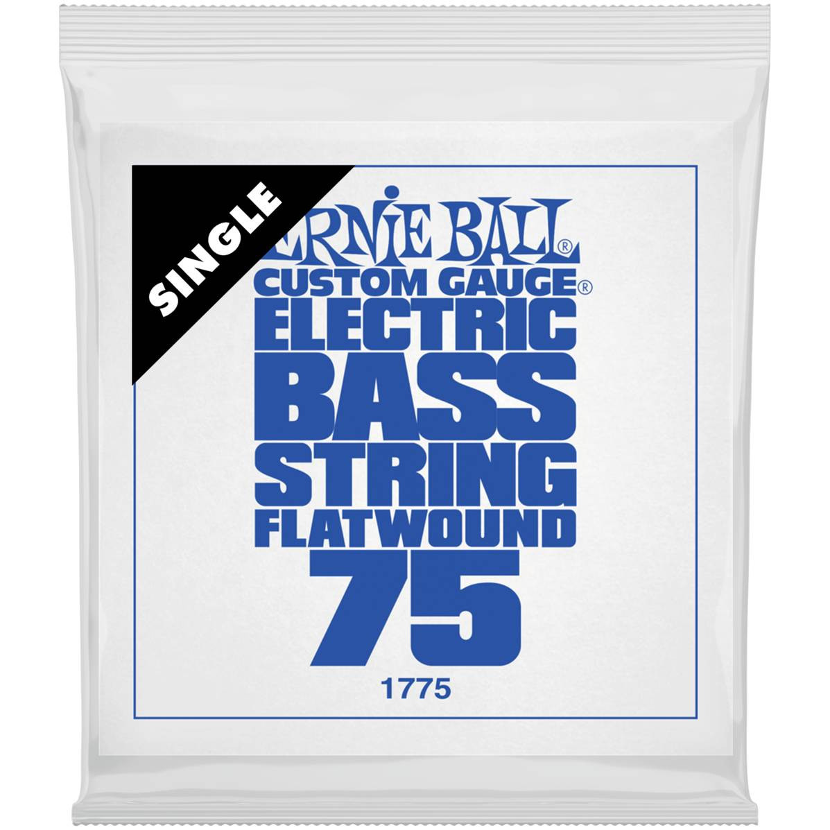 

ERNIE BALL Струна одиночная для бас-гитары 1775 Flatwound .075 ERNIE BALL