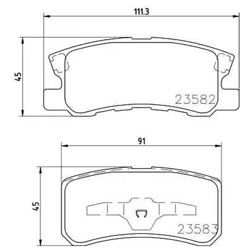 

Комплект тормозных колодок Hella 8DB355027701