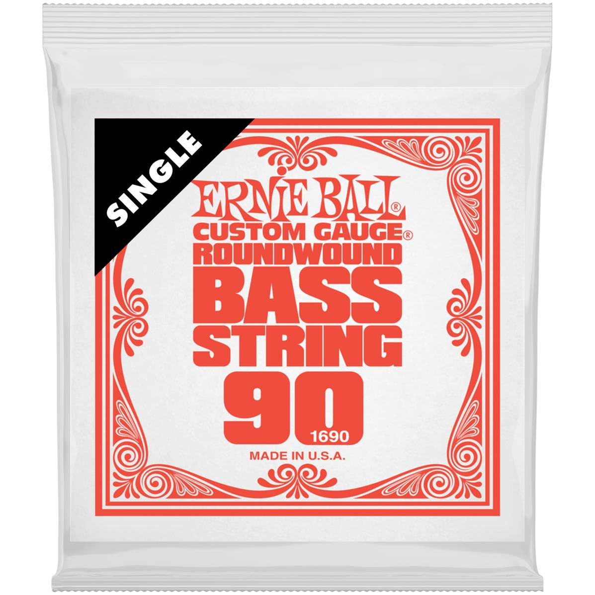 

ERNIE BALL Струна одиночная для бас-гитары 1690 Nickel Woud .090 ERNIE BALL
