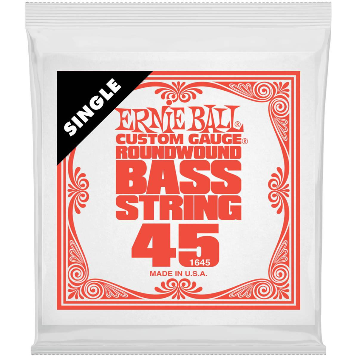 

ERNIE BALL Струна одиночная для бас-гитары 1645 Nickel Woud .045 ERNIE BALL