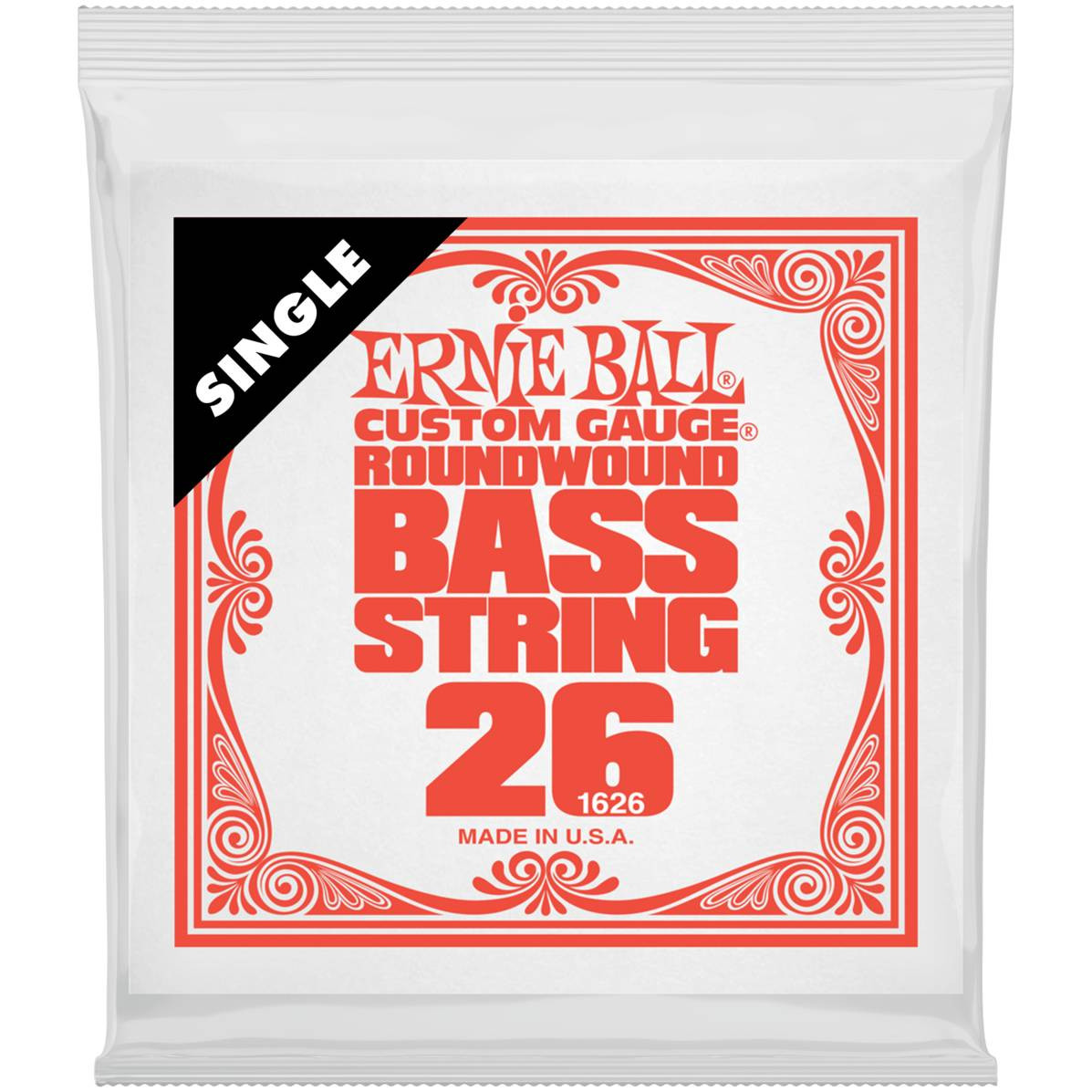 

ERNIE BALL Струна одиночная для бас-гитары 1626 Nickel Woud .026 ERNIE BALL