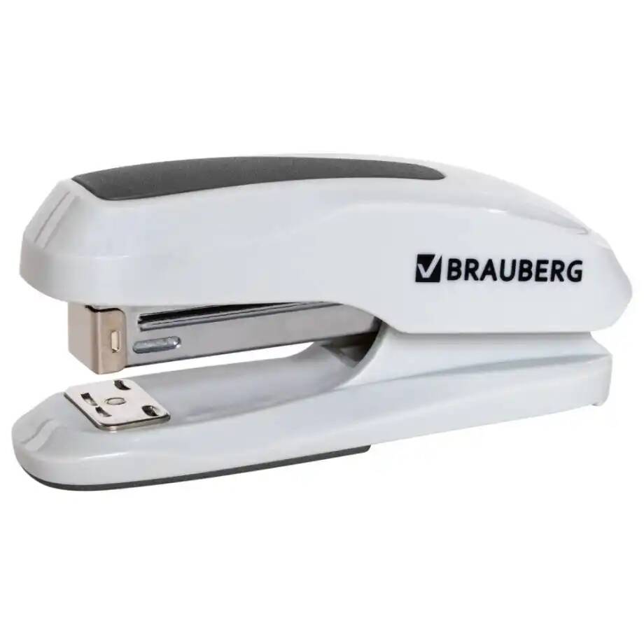 

Степлер №24/6 26/6 BRAUBERG Super до 30 листов серый 2 шт