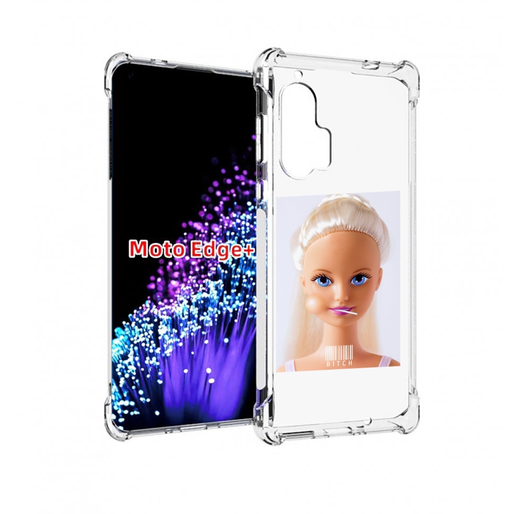 

Чехол MyPads барби для Motorola Edge+ Plus, Прозрачный, Tocco