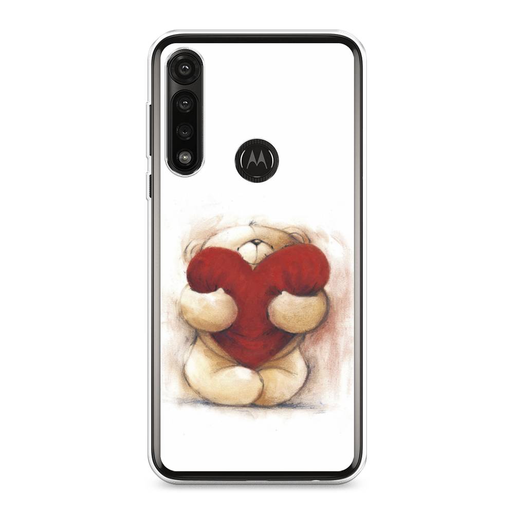 

Чехол Awog на Motorola Moto G Power 2020 "Мишка с сердцем 1", Разноцветный, 242650-6