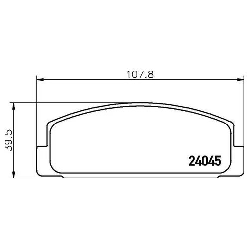 

Комплект задних тормозных колодок Hella 8DB355028201