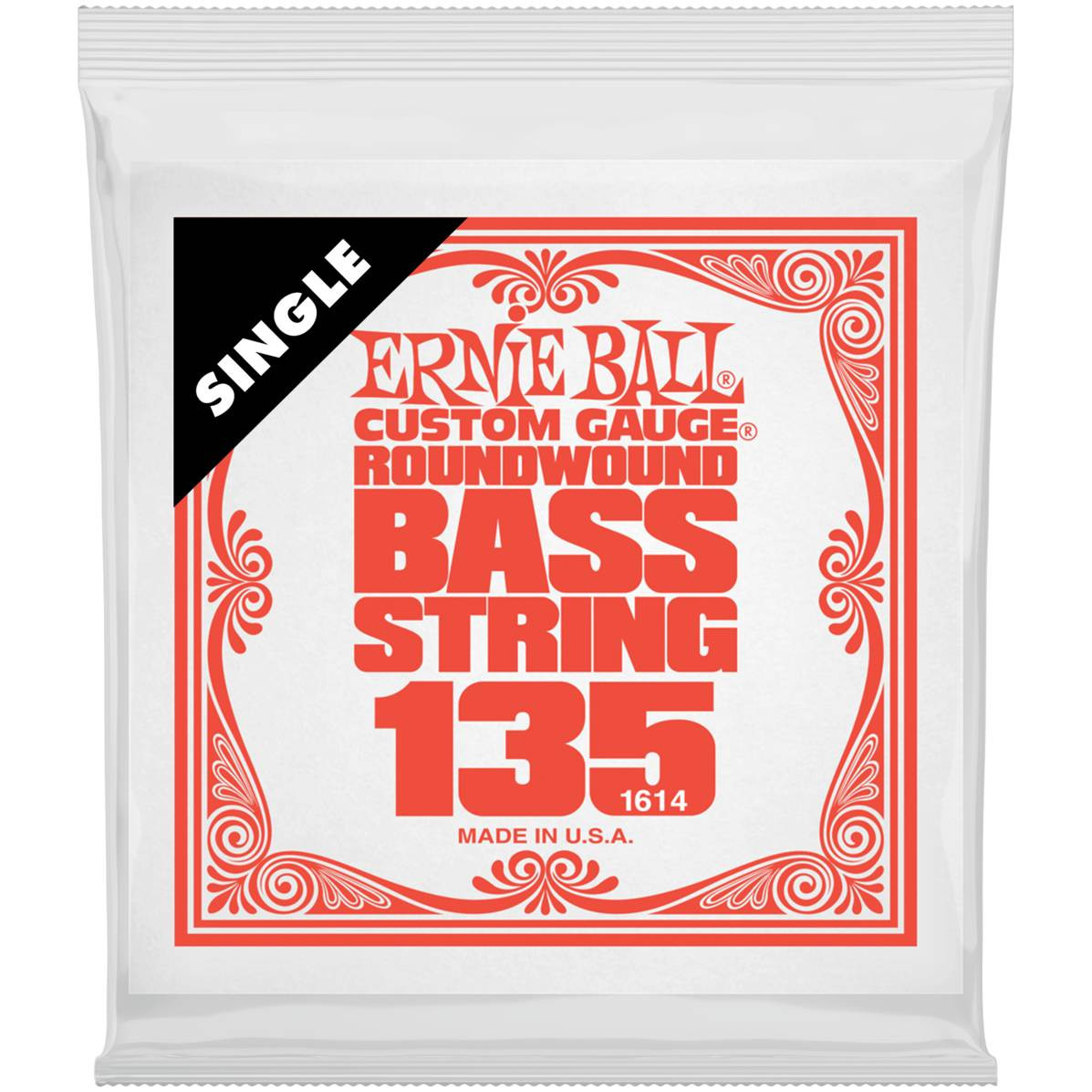 

ERNIE BALL Струна одиночная для бас-гитары 1614 Nickel Woud .135 ERNIE BALL
