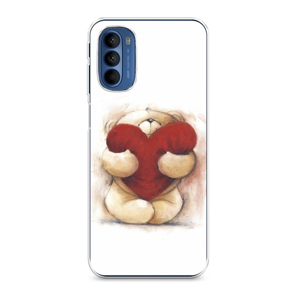 

Чехол Awog на Motorola Moto G31/G41 "Мишка с сердцем 1", Разноцветный, 242550-6