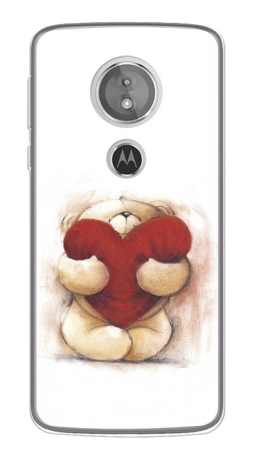 

Чехол Awog на Motorola Moto G6 Play / Моторола Мото G6 Плэй "Мишка с сердцем 1", Разноцветный, 240950-6