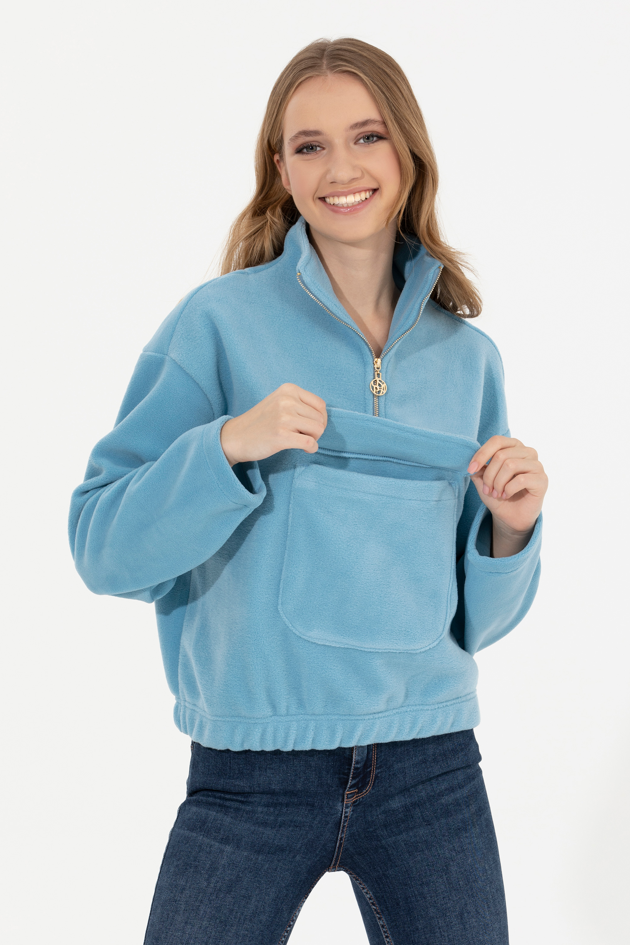 

Толстовка женская U.S. POLO Assn. G082SZ0820KAISED голубая L, Голубой, G082SZ0820KAISED