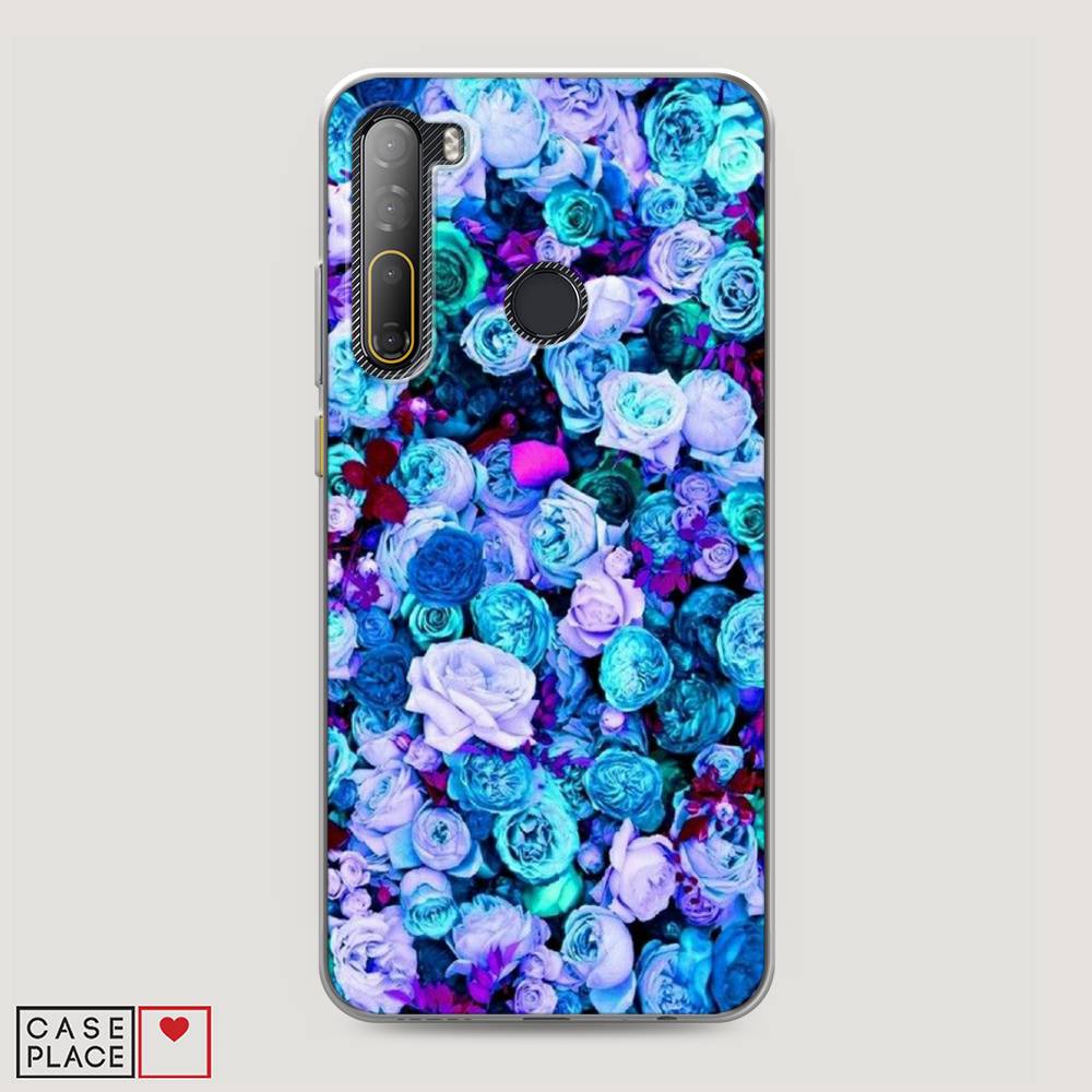 

Чехол на HTC Desire 20 Pro "Цветочный ковер", Фиолетовый, 102750-2