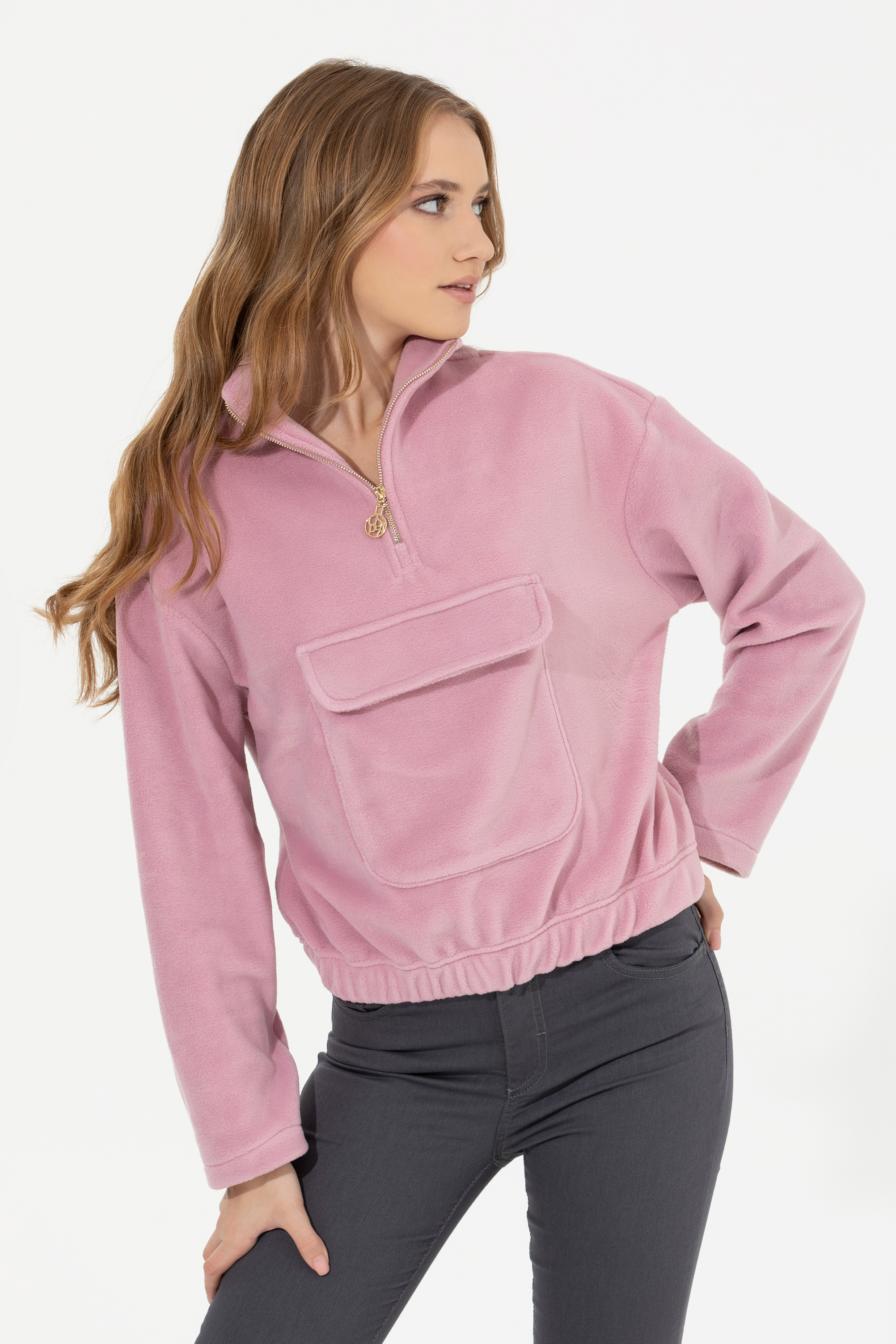 

Толстовка женская U.S. POLO Assn. G082SZ0820KAISED розовая M, Розовый, G082SZ0820KAISED
