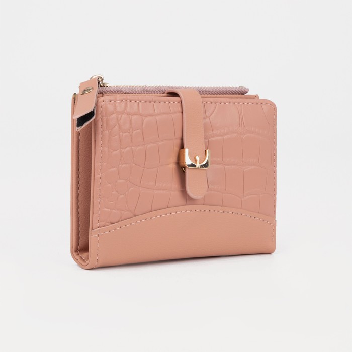 

Кошелек женский NoBrand 9344408, бежево-розовый, 9344408