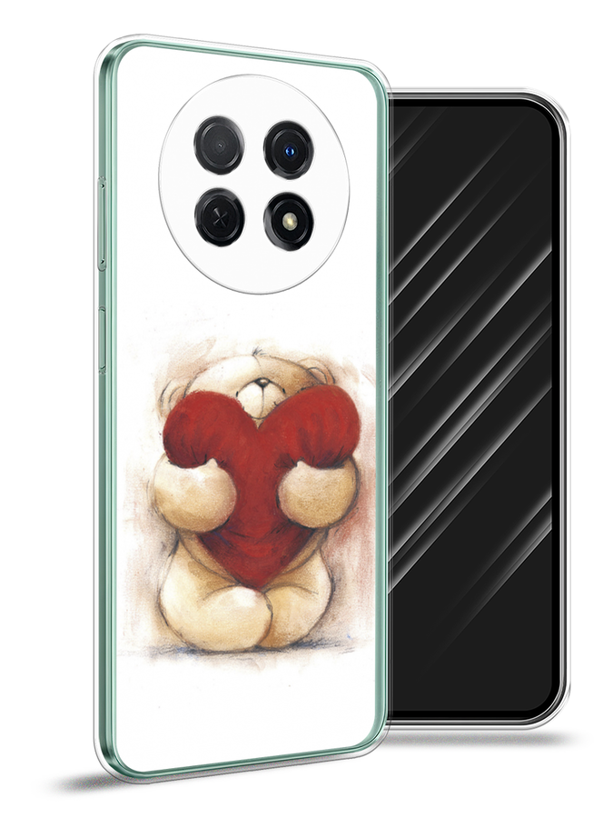 

Чехол Awog на Huawei Nova Y91 "Мишка с сердцем 1", Белый;бордовый;бежевый, 6121650-6
