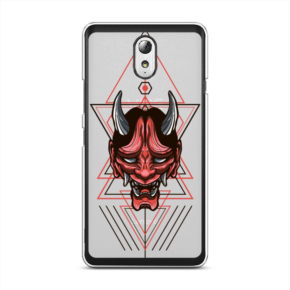 

Чехол на Lenovo Vibe P1m "Hanya Oni mask", Серый;красный;черный, 111350-4