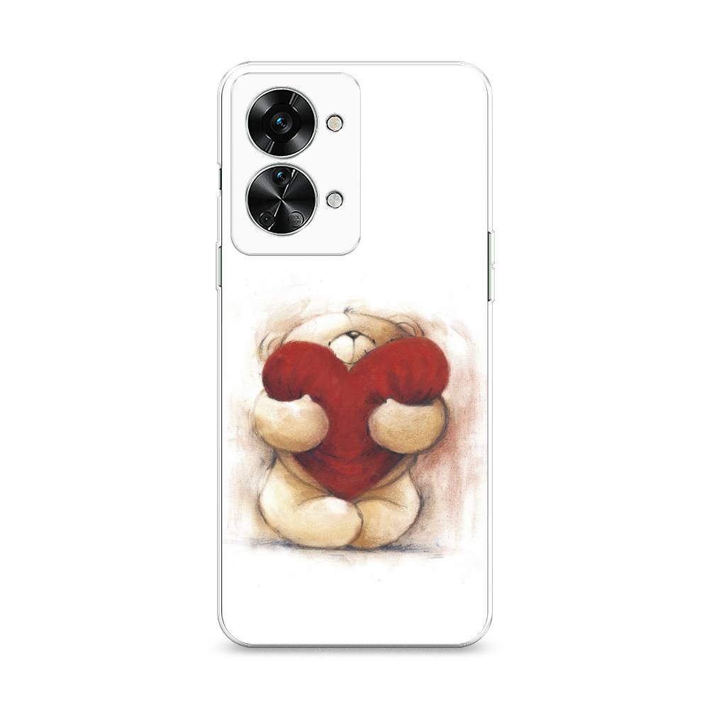 

Чехол Awog на OnePlus Nord 2T / ВанПлас Норд 2T "Мишка с сердцем 1", Разноцветный, 153250-6