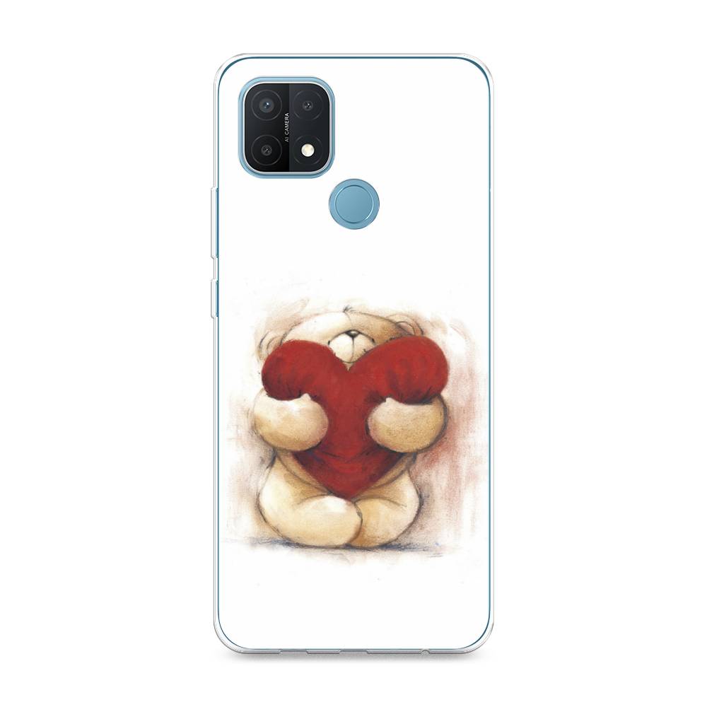 

Чехол Awog на Oppo A15/A15s "Мишка с сердцем 1", Разноцветный, 254750-6