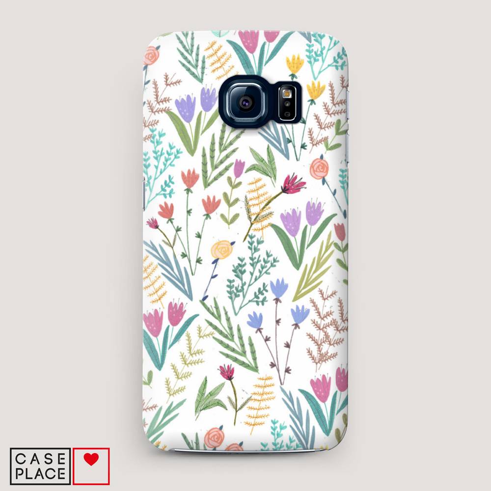 

Чехол Awog "Полевые цветы рисунок" для Samsung Galaxy S6, 24320-6