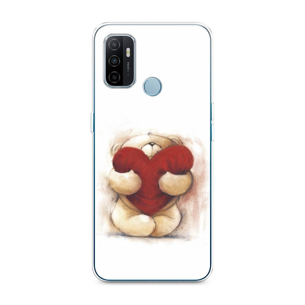 

Чехол Awog на Oppo A53 "Мишка с сердцем 1", Разноцветный, 254350-6