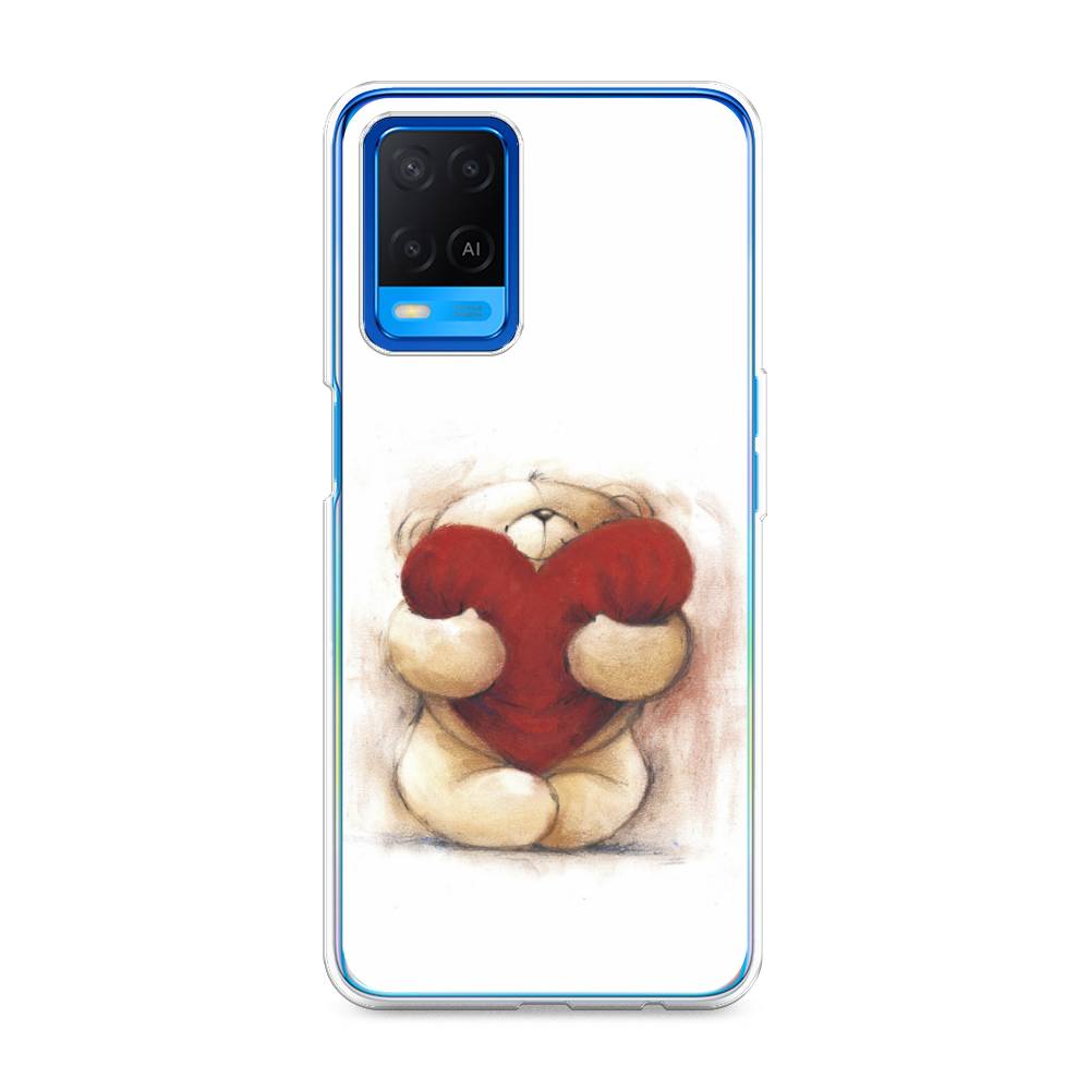 

Чехол Awog на Oppo A54 "Мишка с сердцем 1", Разноцветный, 256150-6