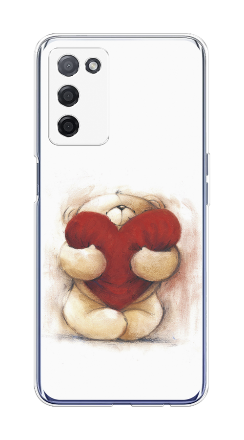 

Чехол Awog на Oppo A55 5G "Мишка с сердцем 1", Разноцветный, 256250-6