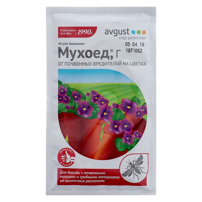 

Средство от почвенных мушек и луковой мухи "Август", Мухоед, 10 г