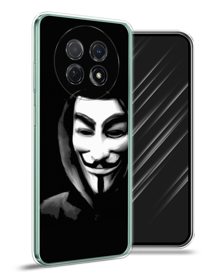 

Чехол Awog на Huawei Nova Y91 "Анонимус", Черный;серый;белый, 6121650-5