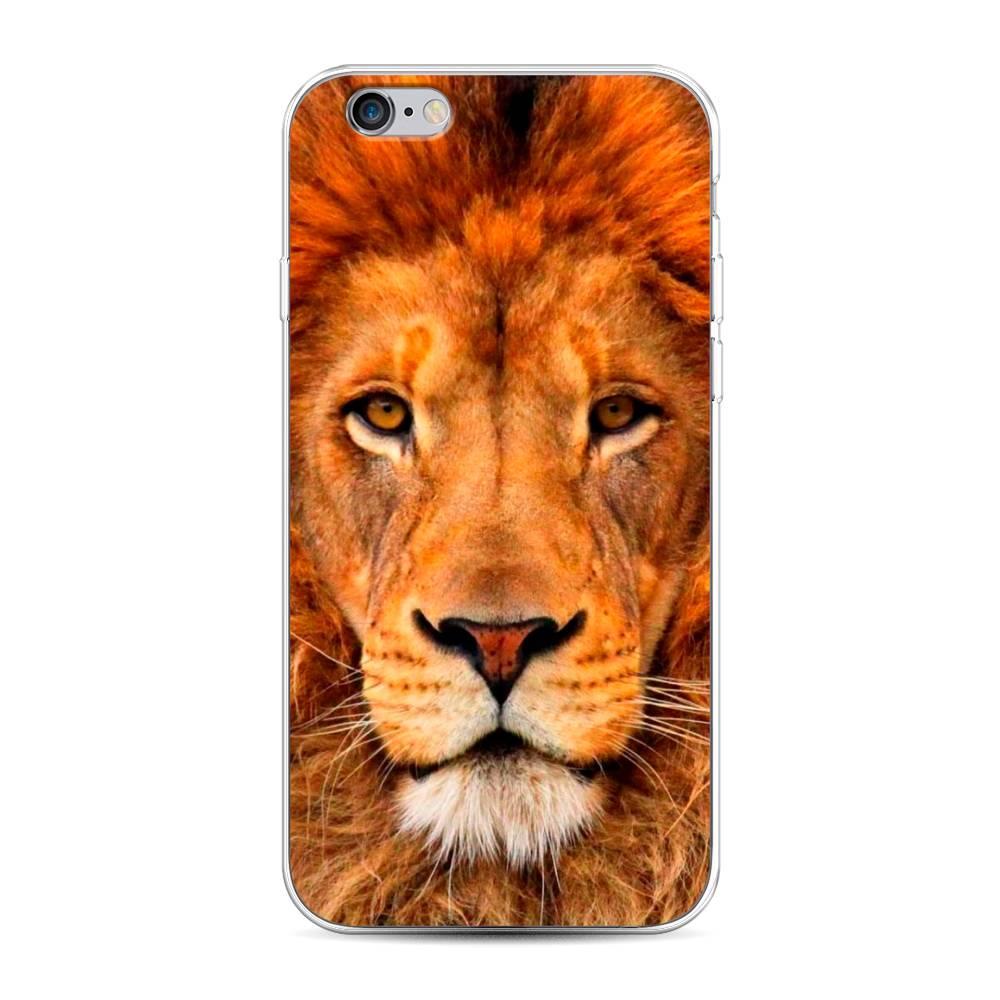 

Чехол на Apple iPhone 6 "Благородный лев", Оранжевый, 0104S50-1