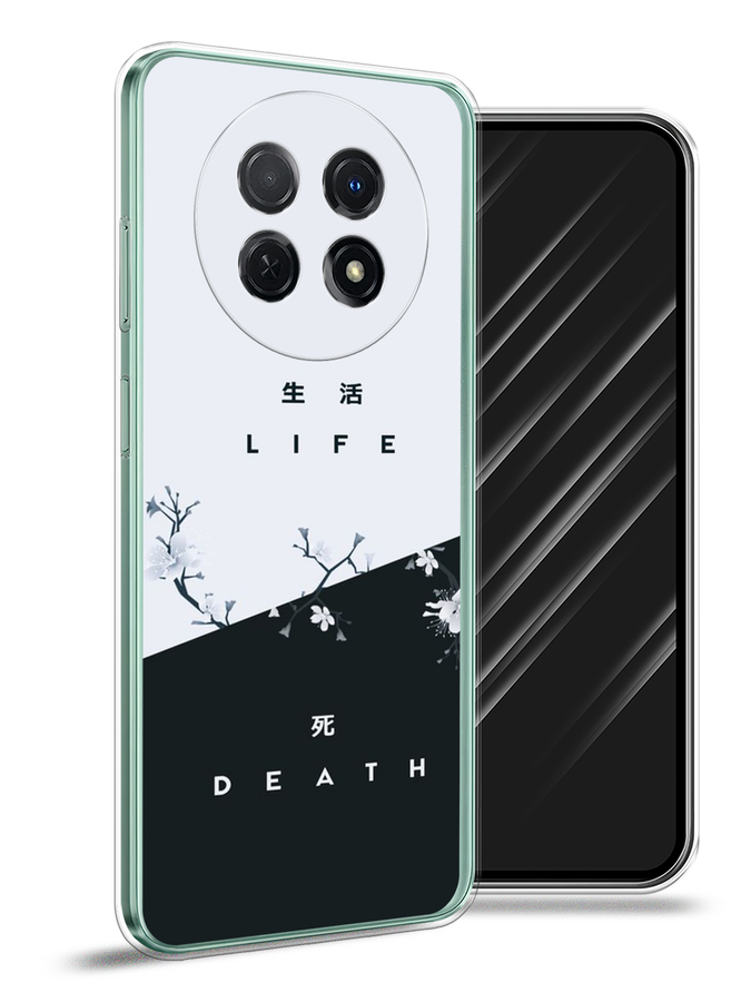

Чехол Awog на Huawei Nova Y91 "Life and death", Черный;серый, 6121650-7