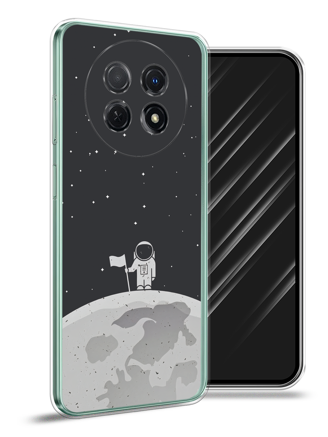 

Чехол Awog на Huawei Nova Y91 "Первый на Луне", Черный, 6121650-4