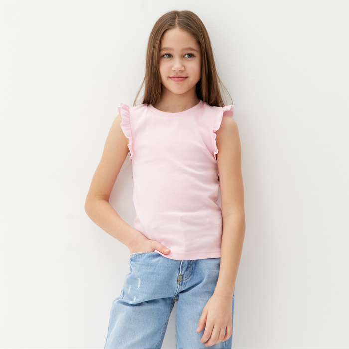 Майка детская MINAKU Basic Line KIDS, Розовый, 116 майка женская sport angel line базовая