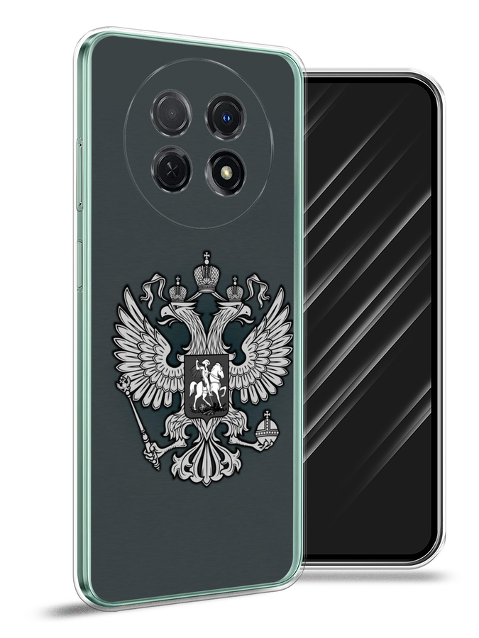 

Чехол Awog на Huawei Nova Y91 "Герб России серый", 6121650-5