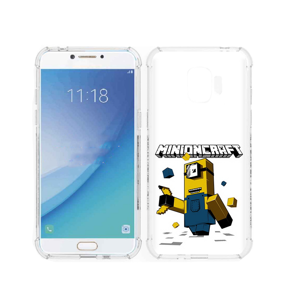 

Чехол MyPads Tocco для Samsung Galaxy J2 Pro (2018) миньон (PT226925.585.478), Прозрачный, Tocco
