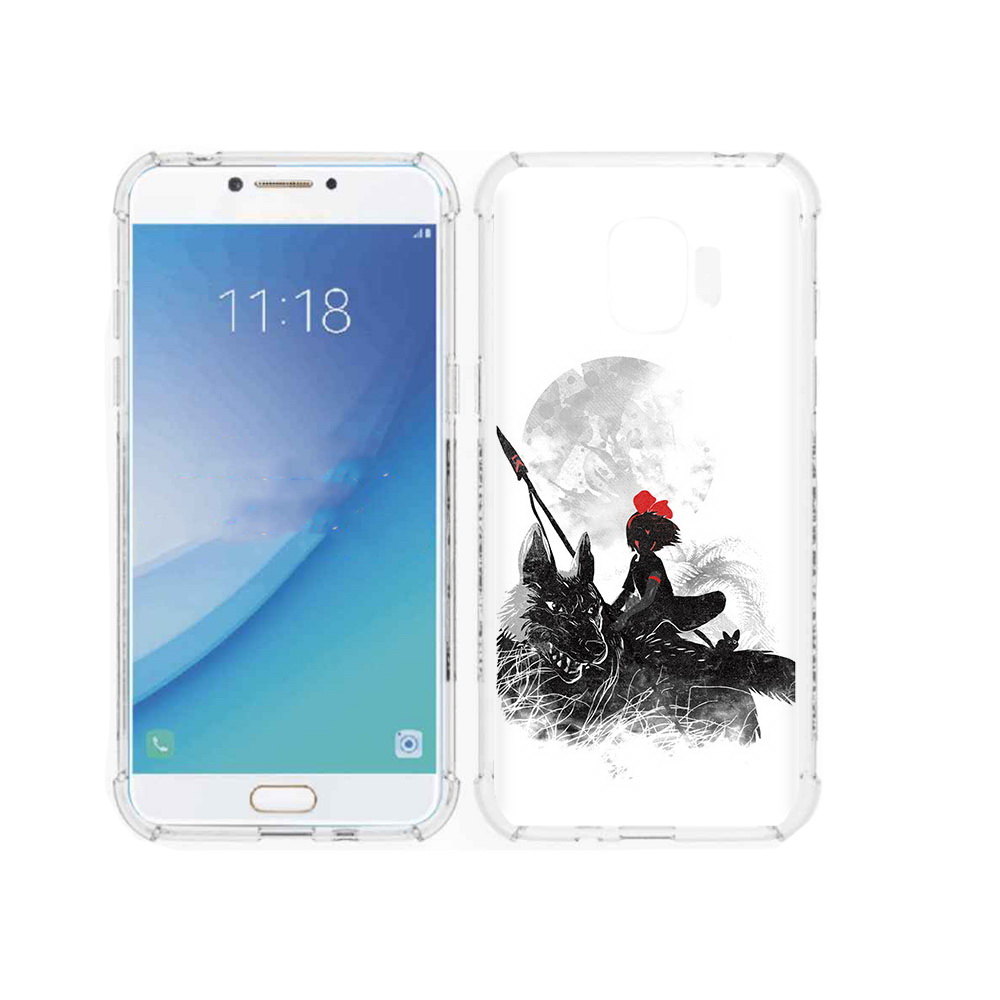 

Чехол MyPads Tocco для Samsung Galaxy J2 Pro (2018) мононоке (PT226925.585.481), Прозрачный, Tocco