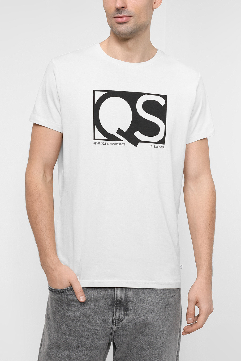 

Футболка мужская S.Oliver 50.3.208.12.130.2118065 белая M, 50.3.208.12.130.2118065