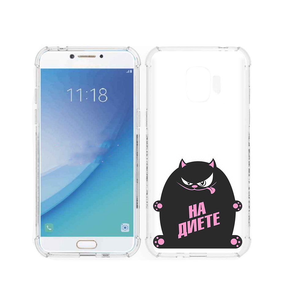

Чехол MyPads Tocco для Samsung Galaxy J2 Pro (2018) на диете (PT226925.585.492), Прозрачный, Tocco