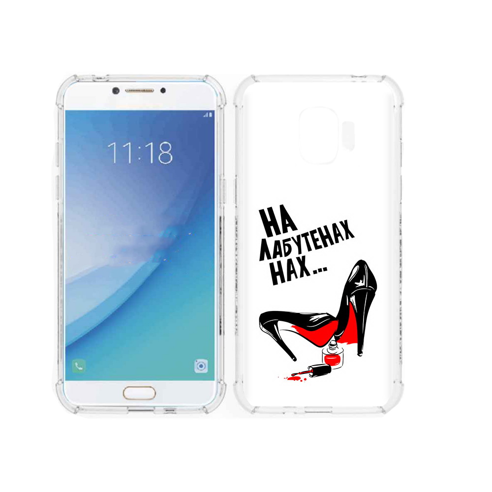 

Чехол MyPads Tocco для Samsung Galaxy J2 Pro (2018) на лабутенах (PT226925.585.493), Прозрачный, Tocco