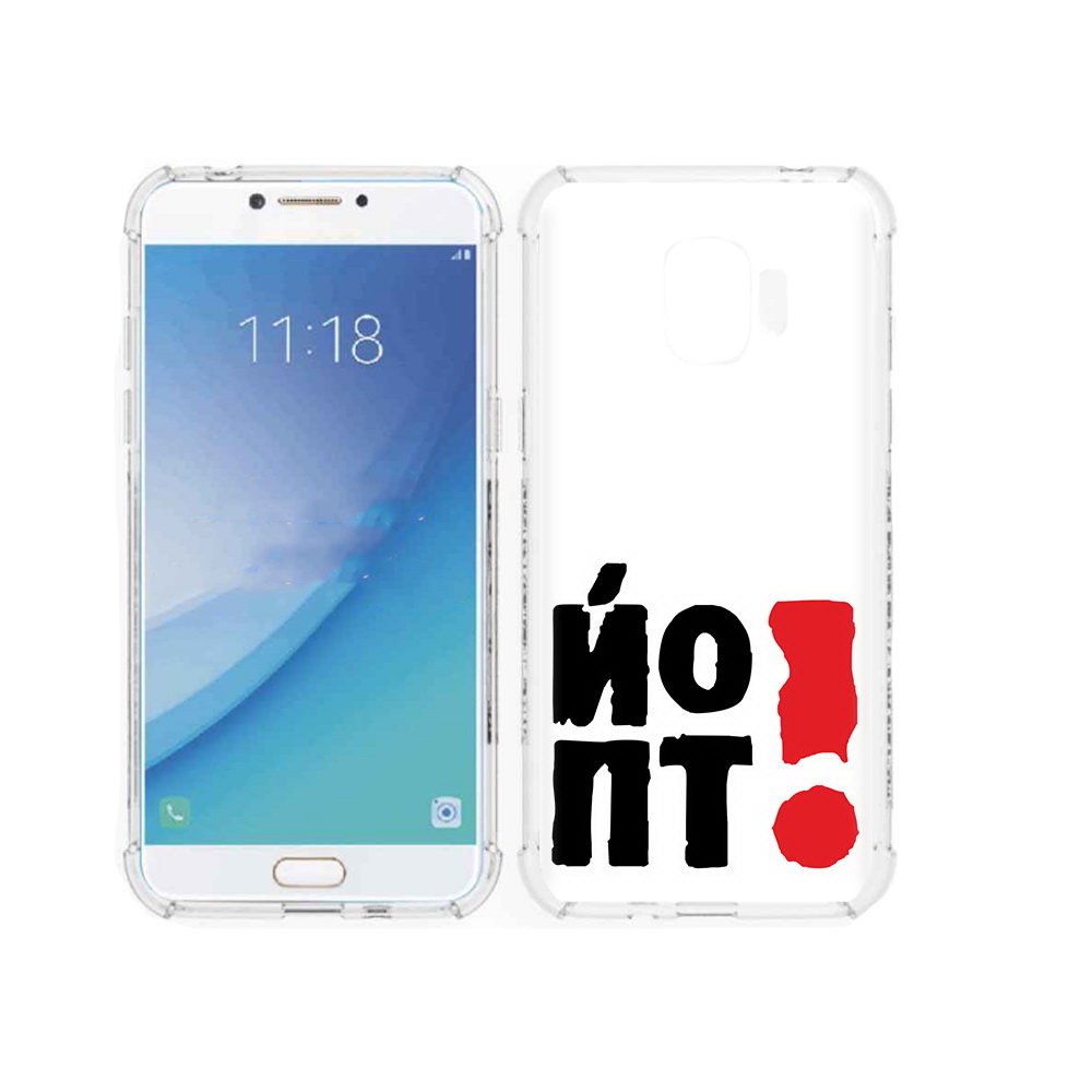 

Чехол MyPads Tocco для Samsung Galaxy J2 Pro (2018) надписть абстракция (PT226925.585.494), Прозрачный, Tocco