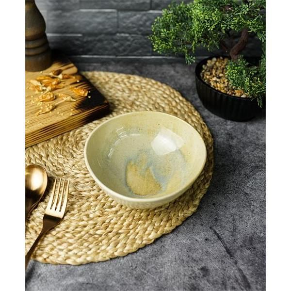 

Салатник Porland Stoneware Pearl, 15 см., каменная керамика, Желтый